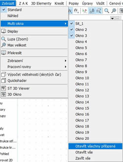 Multi-okna – Pro větší soulad mezi náhledem a plánem